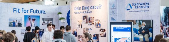 Messestand Einstieg Beruf
