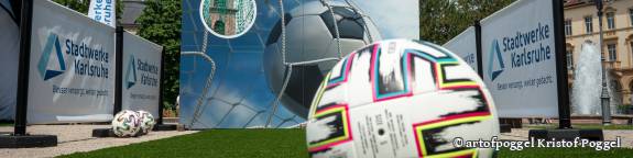 Fußballfieber mitten in Karlsruhe
