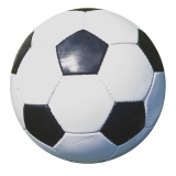 Fußball in schwarz und weiß