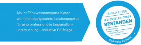 Prüfsiegel Legionellencheck