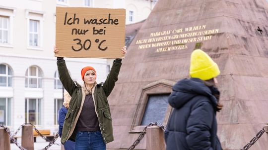 Karlsruhe bekennt sich - waschen bei 30 Grad