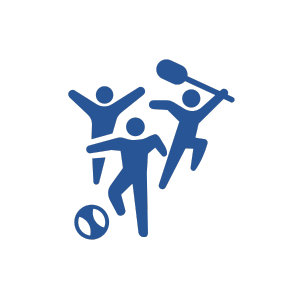 Fitness Bewegung als Icon dargestellt