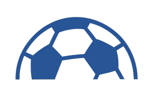 Ein grafisch dargestellter Fußball