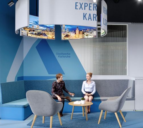 360 Grad Experience im Schaufenster Karlsruhe