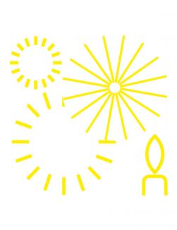 Illustration von Licht in Religionen