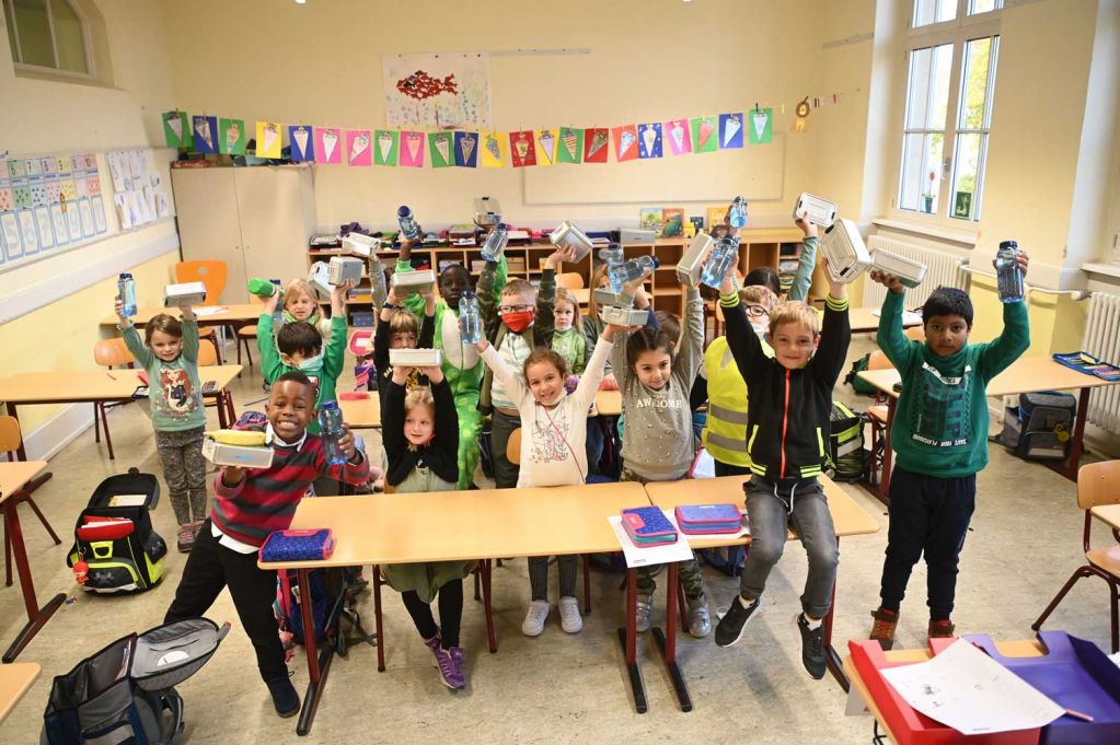 Schulklasse im Klassenzimmer