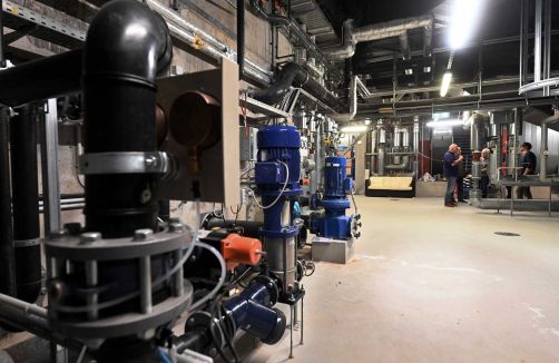Technikraum des Europabads in Karlsruhe
