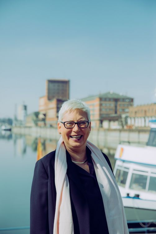 Patricia Erb-Korn leitet die Geschäfte des Rheinhafens.