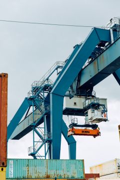 Der Rheinhafen entwickelt sich positiv.
