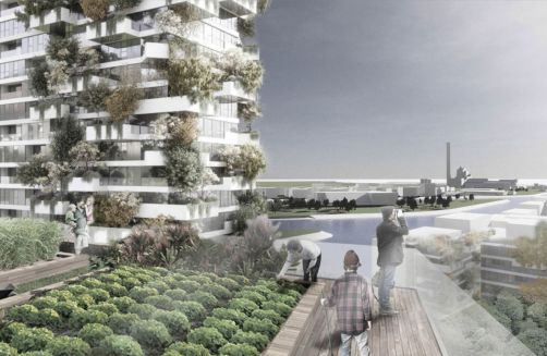 und zum Beispiel eine Seilbahn von der Stadt über den Hafen bis auf die andere Rheinseite führen