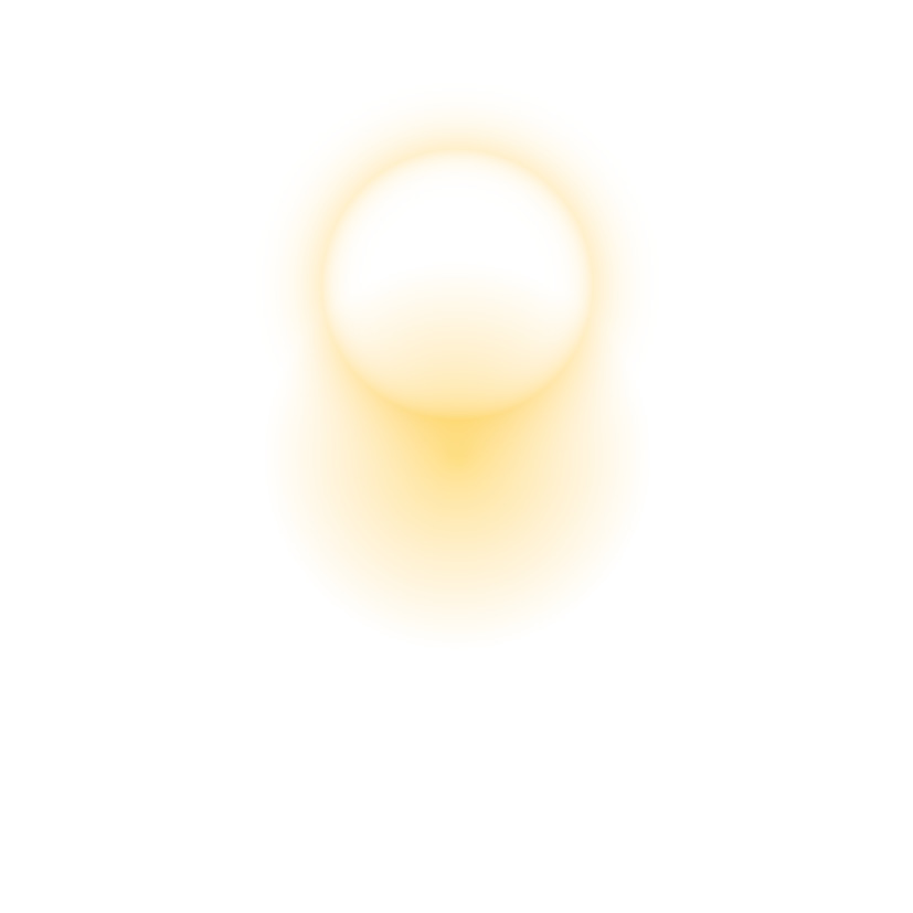 Sonnenillustration gelber Kreis und Punkt