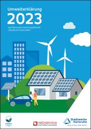 Cover Umweltbericht Stadtwerke Karlsruhe 2023