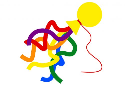 Grafik eines selbst gebastelten Schleuderballs