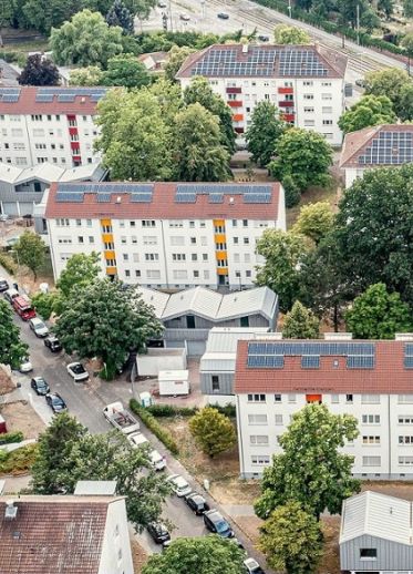 Über den Dächern von Karlsruhe