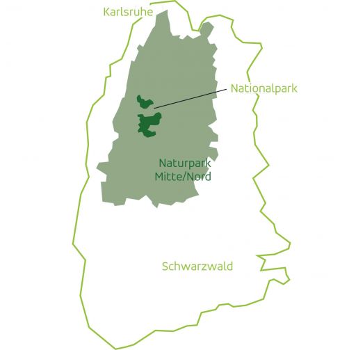 Illustration von der Schwarzwaldkarte