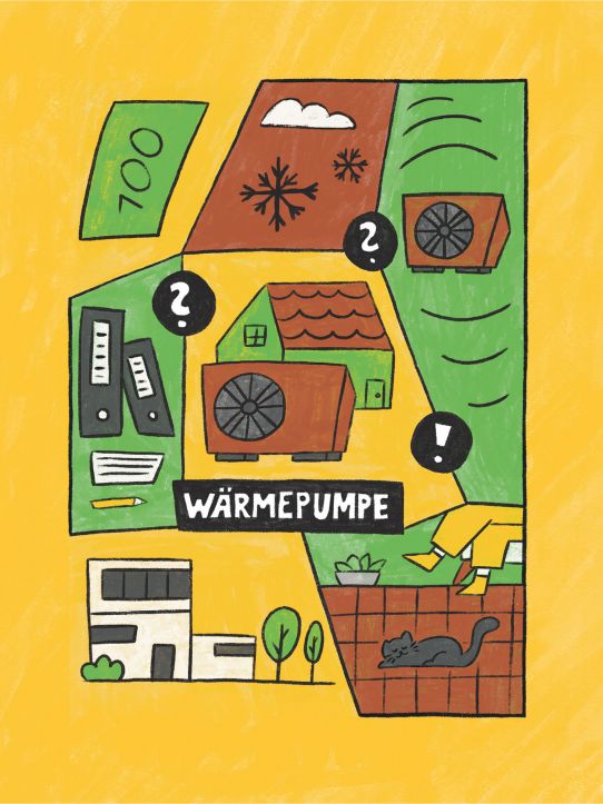Grafik von Stationen der Fernwärme