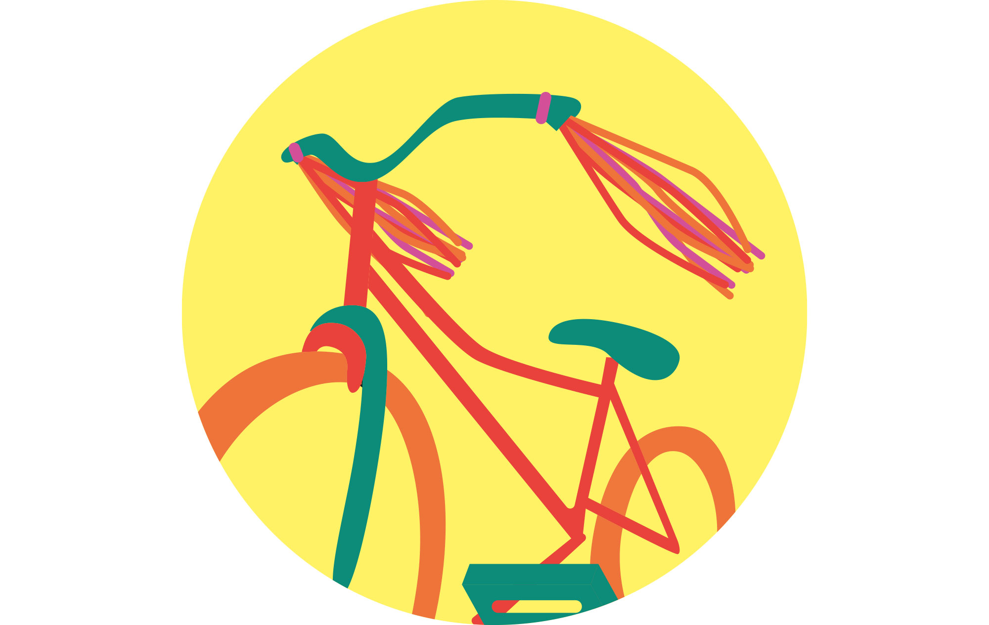 Bastelanleitung Fahrrad Illustration