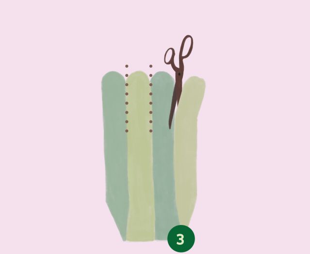 Illustration eines gefalteten Milchkartons