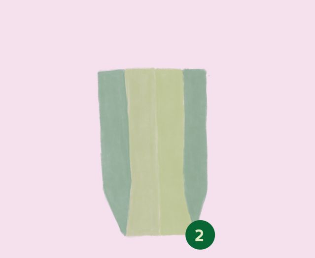 Illustration eines gefalteten Milchkartons
