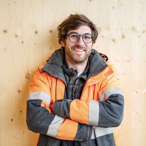 Bauherr Lukas Hechinger setzt bei seinem Bauprojekt auf Nachhaltigkeit.