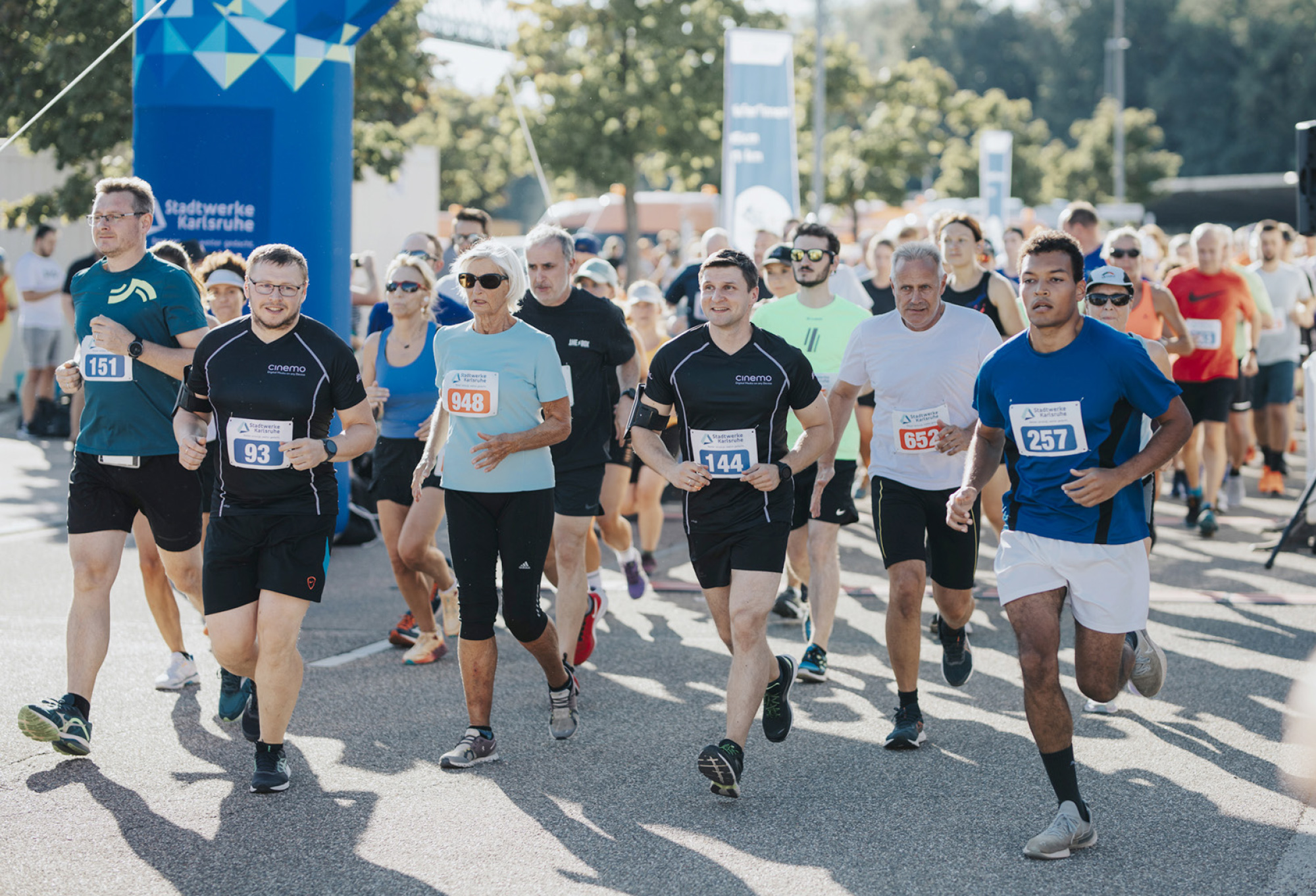 Läufer beim Stadtwerke Volkslauf