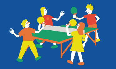 Kletterwand, Eisdiele und Kolibri