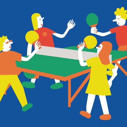 Kletterwand, Eisdiele und Kolibri