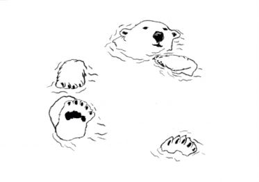 Klimakolumne Eisbär Illustration