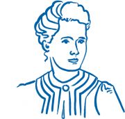 Marie Curie Illustration
