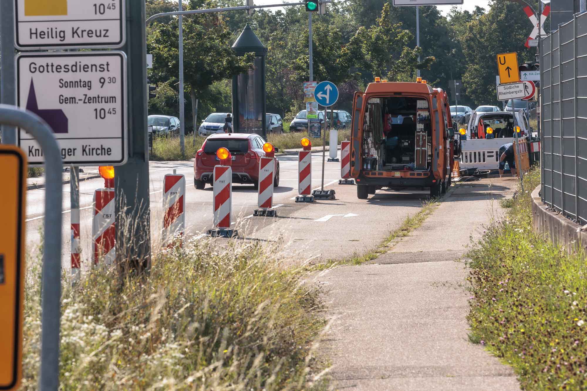 Baustelle Schlauchliner Stadtwerke Karlsruhe