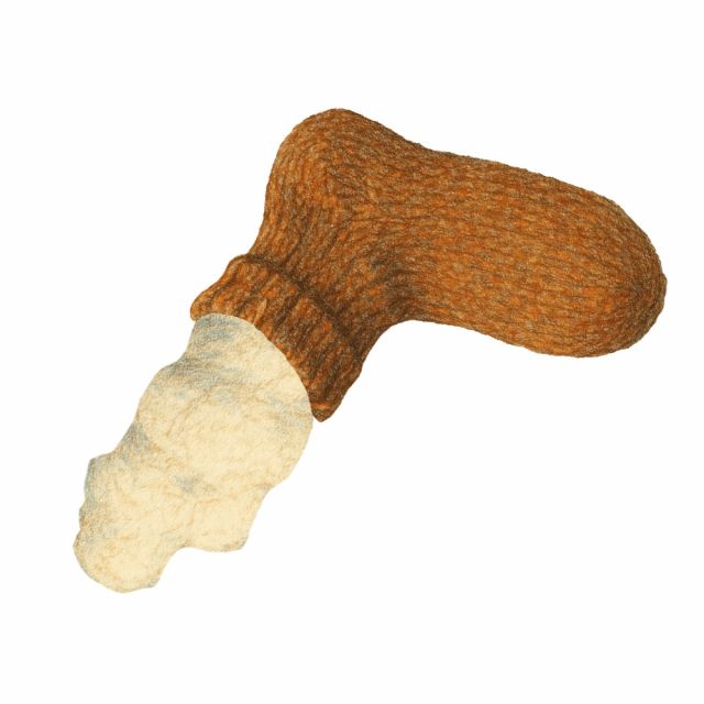 Illustration einer gefüllten Wollsocke