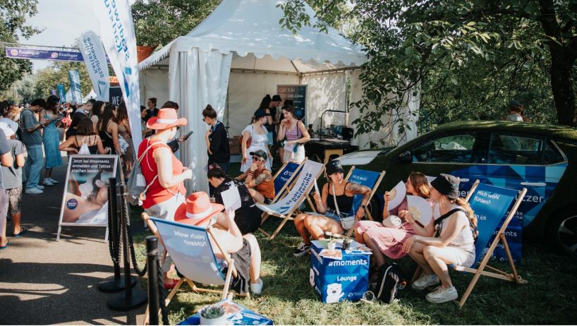 Bild vom Stand der Stadtwerke Karlsruhe beim Fest