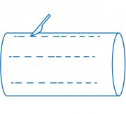 Illustration Flaschenkorken mit Schlitzen