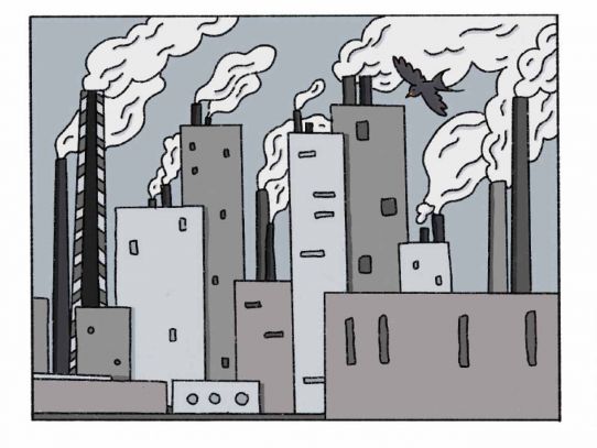 Stadtwerke-Klima-Comic Hochhäuser Bild 3