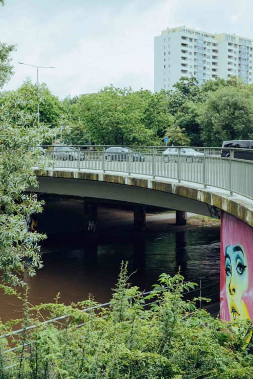 Alb Brücke Übergang Kriegsstraße