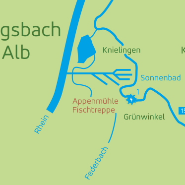 Ein kleiner Gebirgsbach: die Alb
