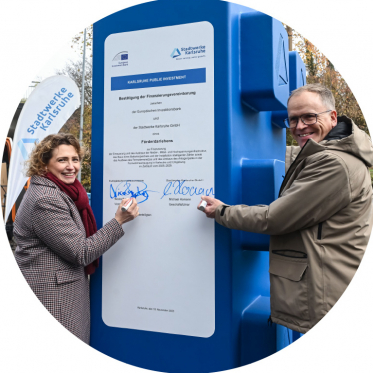 Förderdarlehen für die Stadtwerke Karlsruhe