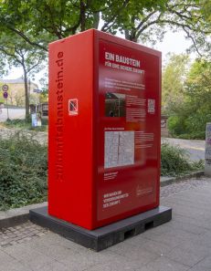 Bild Baustein der Baustellenkampagne Hirschstraße