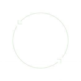 Illustration Kreis des Recycling