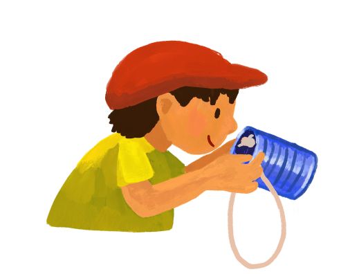 Illustration: Kind mit Dose in der Hand