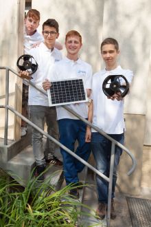 Auszubildende der Stadtwerke Karlsruhe als Energie-Scouts