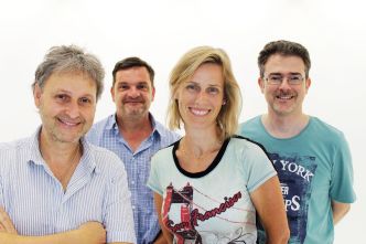 Markus Schleyer, Christian Kistner, Siegrun Dietz und Markus Gropp