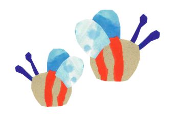 Illustration zweiter Bienen