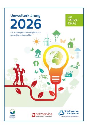 Cover Umwelterklärung 2026 der Stadtwerke Karlsruhe