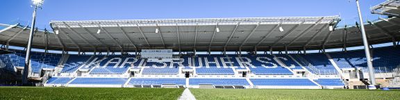 KSC Stadion von innen