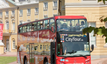 HopOn-/HopOff-Bus | Rabatt auf eine City-Tour durch Karlsruhe