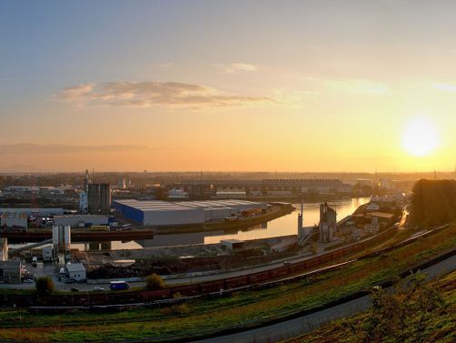 Gedeckter Tisch für das Dinner auf dem Energieberg Karlsruhe