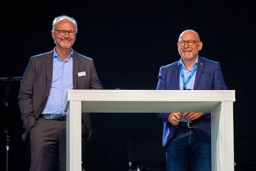Dr. Olaf Heil und Verkehrsminister Winfried Hermann