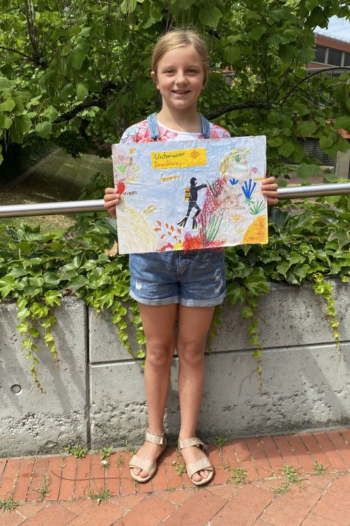 Der zweite Platz ging an die neunjährige Mayla Marke der Evangelischen Jakobusschule.