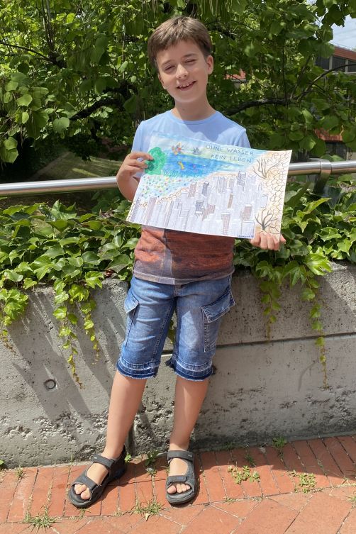 Den dritten Platz erreichte der zehnjährige Hermann Wrobel, Gutenbergschule.